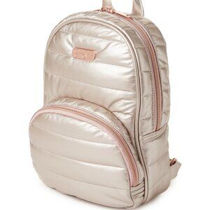 Jessica Simpson Girls Quilted Rose Metallic Mini Backpack NWT 8" x 10" x 3"